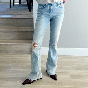 Mother , The Weekender Fray denim
